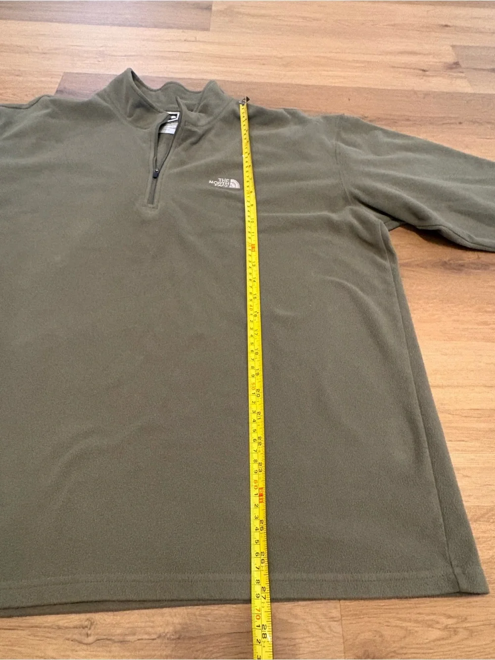 The North Face Men's Glacier 1/4 Zip Fleece Pullover Olive Green Size XL